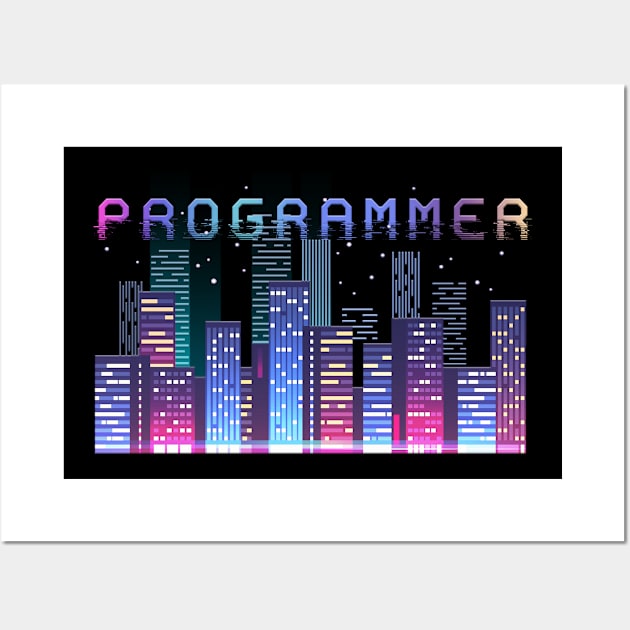 Programmer city Wall Art by PlimPlom